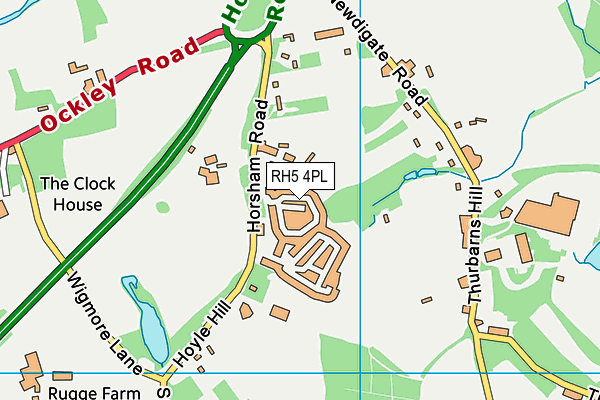 RH5 4PL map - OS VectorMap District (Ordnance Survey)