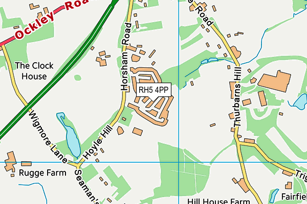 RH5 4PP map - OS VectorMap District (Ordnance Survey)