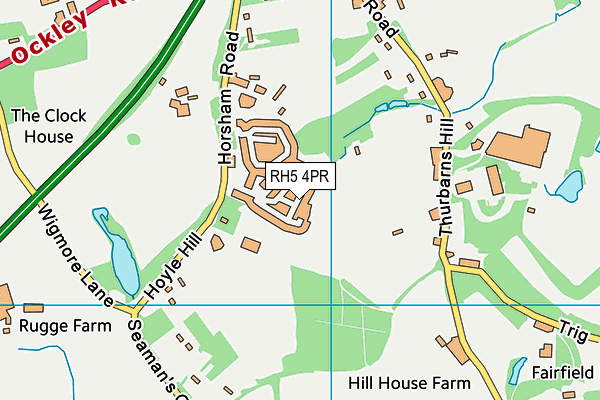 RH5 4PR map - OS VectorMap District (Ordnance Survey)