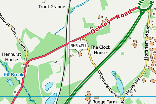 RH5 4PU map - OS VectorMap District (Ordnance Survey)