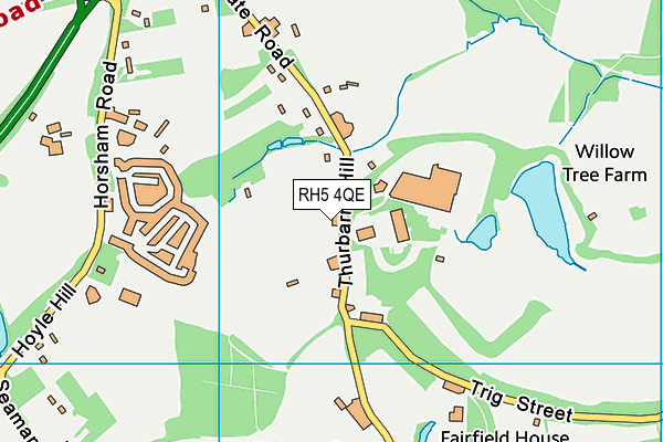 RH5 4QE map - OS VectorMap District (Ordnance Survey)