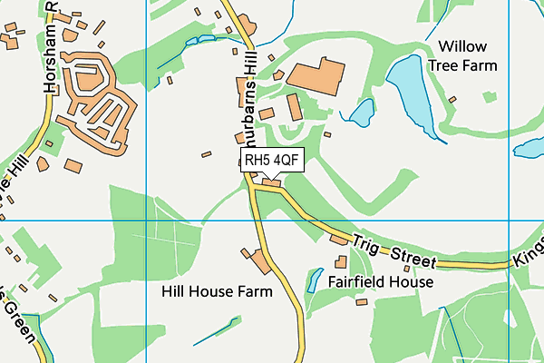 RH5 4QF map - OS VectorMap District (Ordnance Survey)