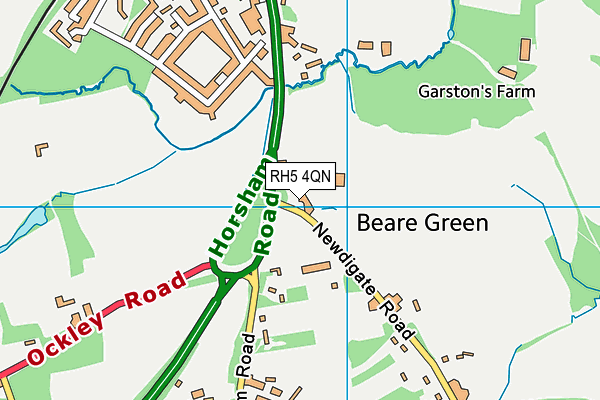 RH5 4QN map - OS VectorMap District (Ordnance Survey)