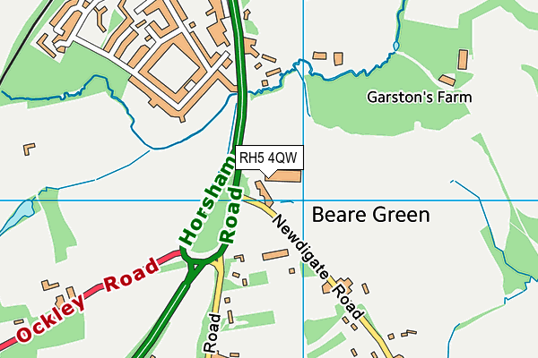 The Weald CofE Primary School map (RH5 4QW) - OS VectorMap District (Ordnance Survey)