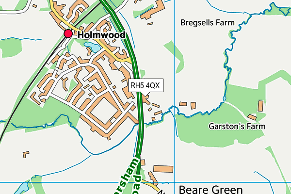 RH5 4QX map - OS VectorMap District (Ordnance Survey)