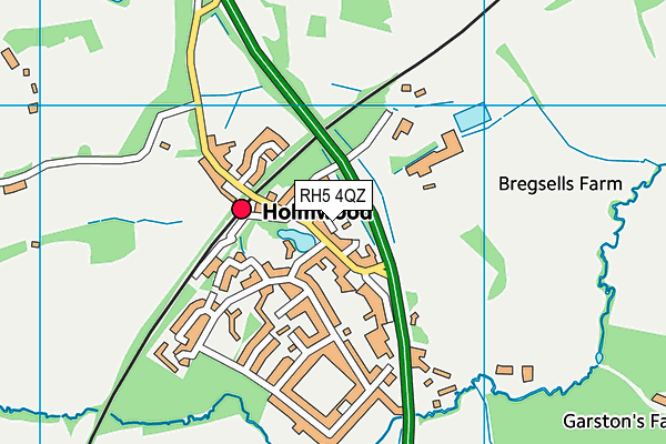 RH5 4QZ map - OS VectorMap District (Ordnance Survey)
