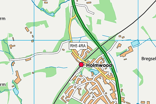 RH5 4RA map - OS VectorMap District (Ordnance Survey)