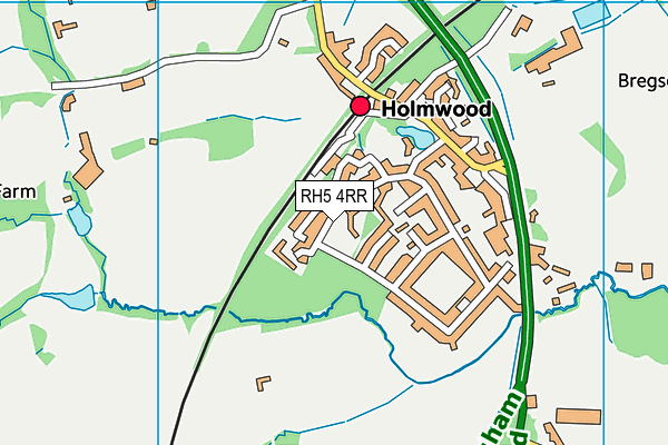 RH5 4RR map - OS VectorMap District (Ordnance Survey)