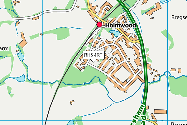 RH5 4RT map - OS VectorMap District (Ordnance Survey)