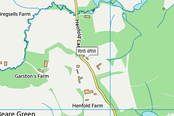 RH5 4RW map - OS VectorMap District (Ordnance Survey)