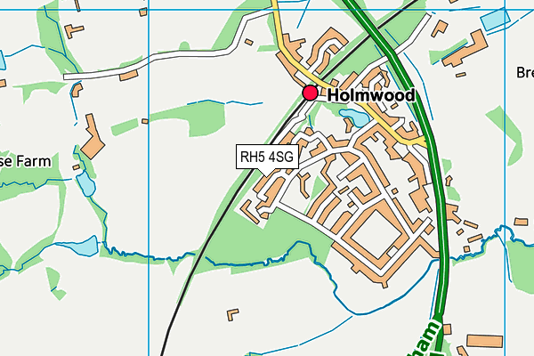 RH5 4SG map - OS VectorMap District (Ordnance Survey)