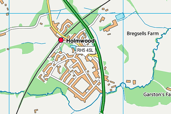 RH5 4SL map - OS VectorMap District (Ordnance Survey)