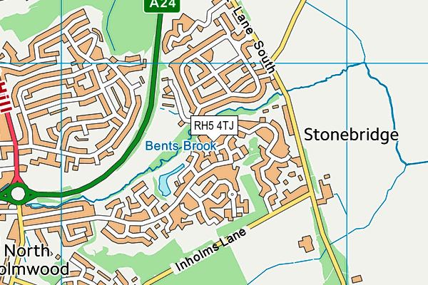 RH5 4TJ map - OS VectorMap District (Ordnance Survey)