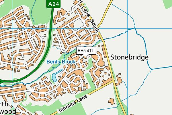 RH5 4TL map - OS VectorMap District (Ordnance Survey)