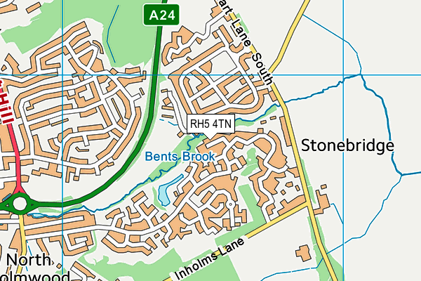 RH5 4TN map - OS VectorMap District (Ordnance Survey)