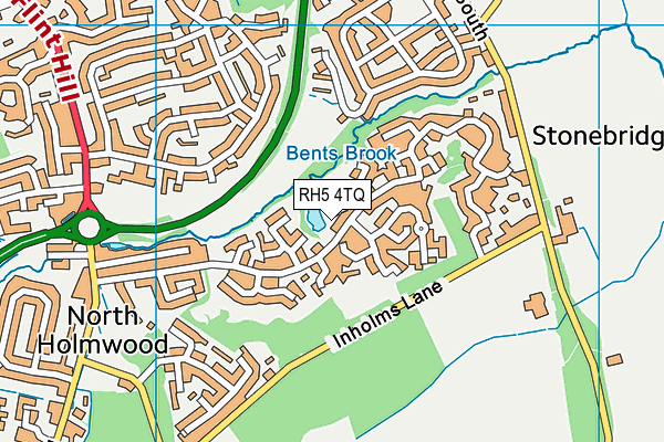 RH5 4TQ map - OS VectorMap District (Ordnance Survey)