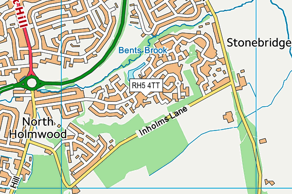 RH5 4TT map - OS VectorMap District (Ordnance Survey)