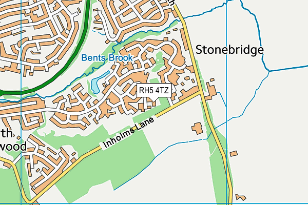 RH5 4TZ map - OS VectorMap District (Ordnance Survey)