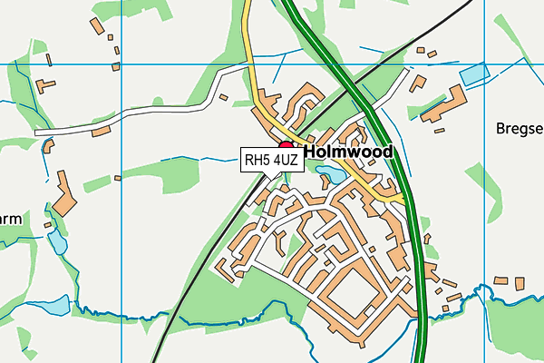 RH5 4UZ map - OS VectorMap District (Ordnance Survey)