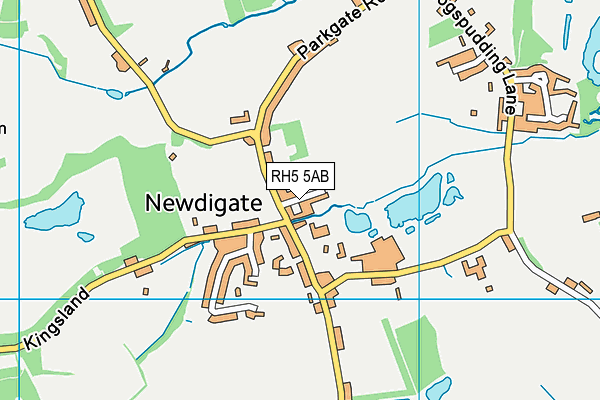 RH5 5AB map - OS VectorMap District (Ordnance Survey)