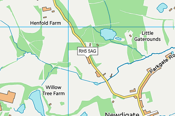 RH5 5AG map - OS VectorMap District (Ordnance Survey)