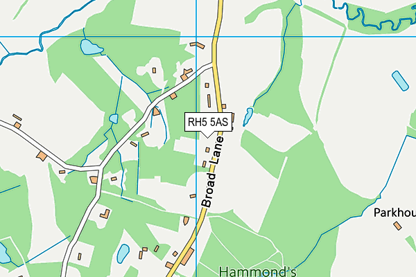 RH5 5AS map - OS VectorMap District (Ordnance Survey)