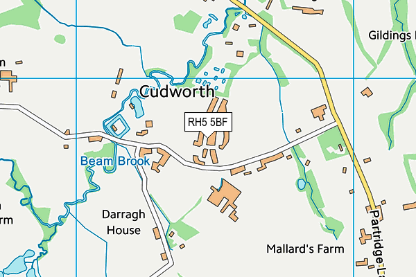 RH5 5BF map - OS VectorMap District (Ordnance Survey)