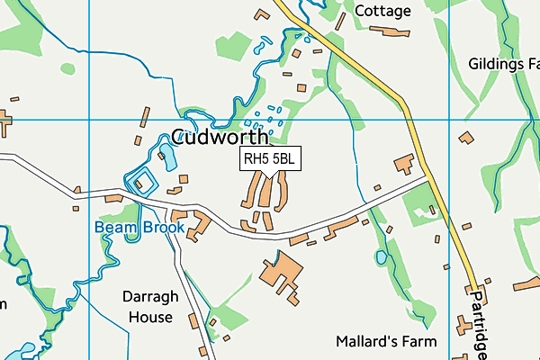 RH5 5BL map - OS VectorMap District (Ordnance Survey)