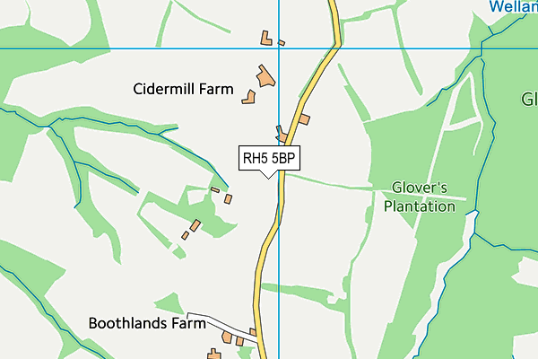 RH5 5BP map - OS VectorMap District (Ordnance Survey)