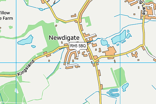 RH5 5BQ map - OS VectorMap District (Ordnance Survey)