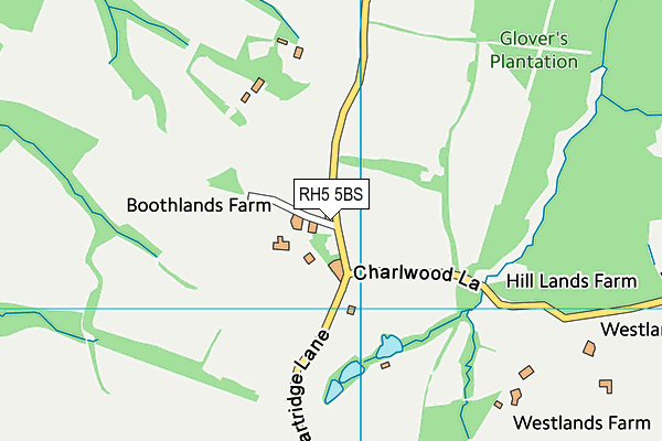 RH5 5BS map - OS VectorMap District (Ordnance Survey)