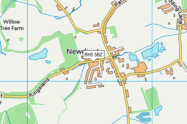 RH5 5BZ map - OS VectorMap District (Ordnance Survey)