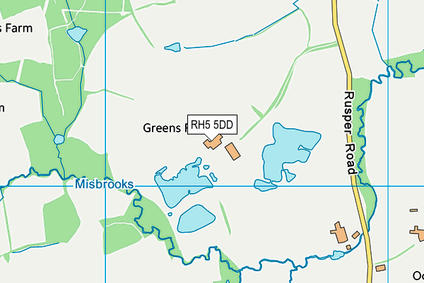 RH5 5DD map - OS VectorMap District (Ordnance Survey)