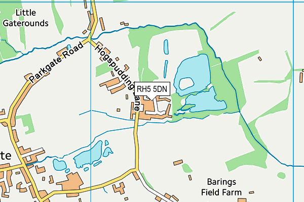 RH5 5DN map - OS VectorMap District (Ordnance Survey)