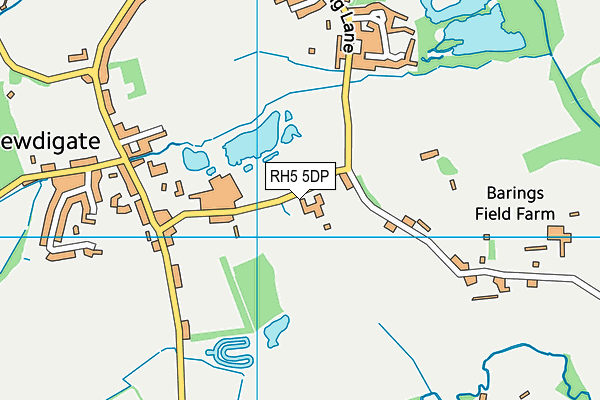 RH5 5DP map - OS VectorMap District (Ordnance Survey)