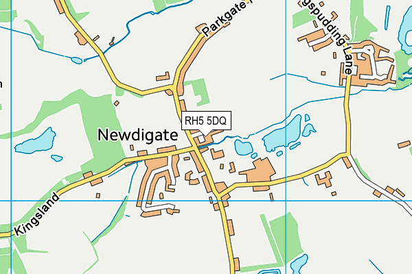 RH5 5DQ map - OS VectorMap District (Ordnance Survey)