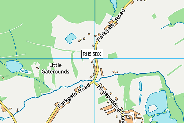 RH5 5DX map - OS VectorMap District (Ordnance Survey)