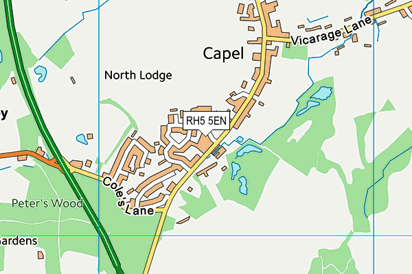 RH5 5EN map - OS VectorMap District (Ordnance Survey)