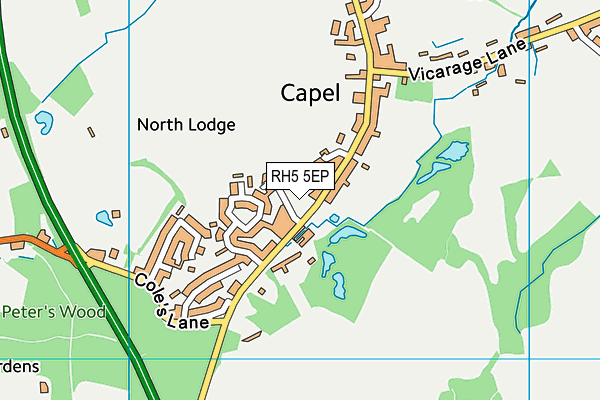 RH5 5EP map - OS VectorMap District (Ordnance Survey)