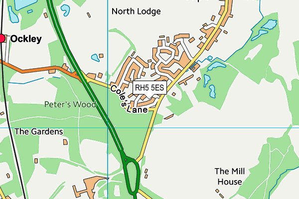 RH5 5ES map - OS VectorMap District (Ordnance Survey)