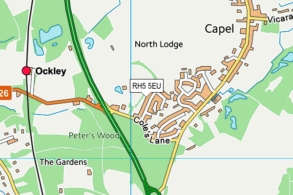 RH5 5EU map - OS VectorMap District (Ordnance Survey)