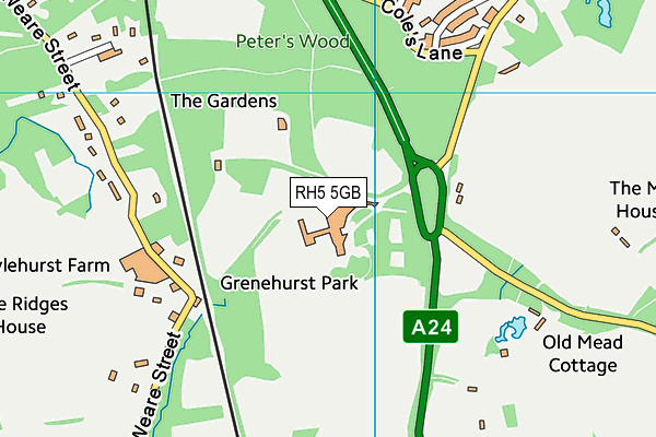 RH5 5GB map - OS VectorMap District (Ordnance Survey)