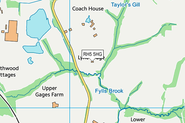 RH5 5HG map - OS VectorMap District (Ordnance Survey)