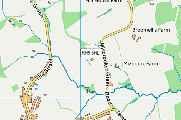 RH5 5HL map - OS VectorMap District (Ordnance Survey)