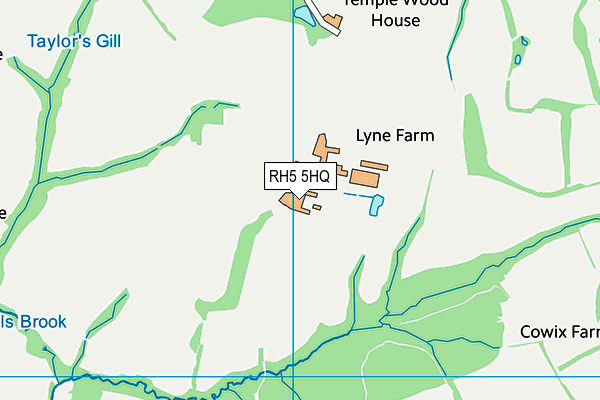 RH5 5HQ map - OS VectorMap District (Ordnance Survey)