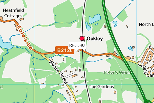 RH5 5HU map - OS VectorMap District (Ordnance Survey)