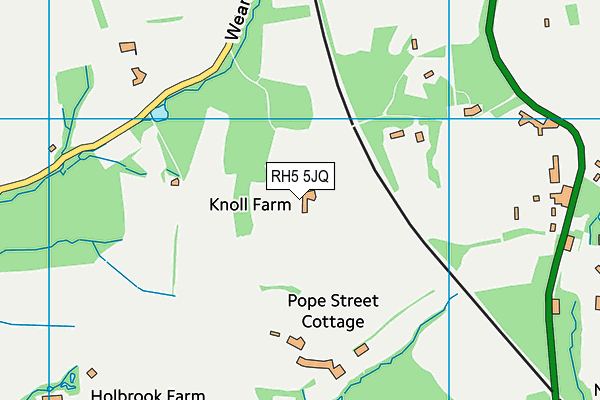 RH5 5JQ map - OS VectorMap District (Ordnance Survey)