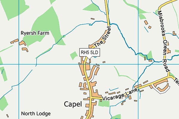 RH5 5LD map - OS VectorMap District (Ordnance Survey)