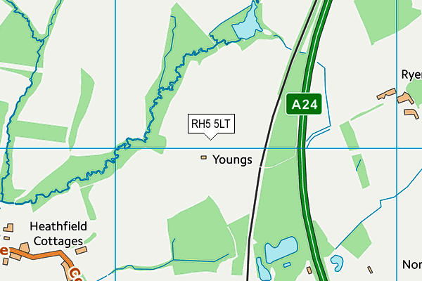 RH5 5LT map - OS VectorMap District (Ordnance Survey)