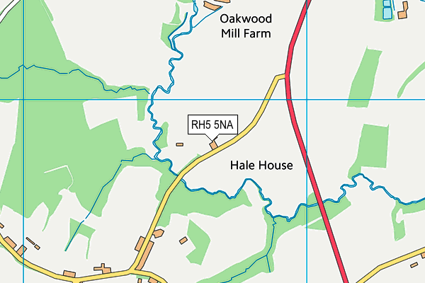 RH5 5NA map - OS VectorMap District (Ordnance Survey)